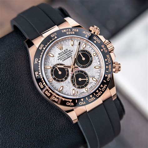 rolex daytona meteorite 2021 rose gold|Rolex daytona meteorite dial.